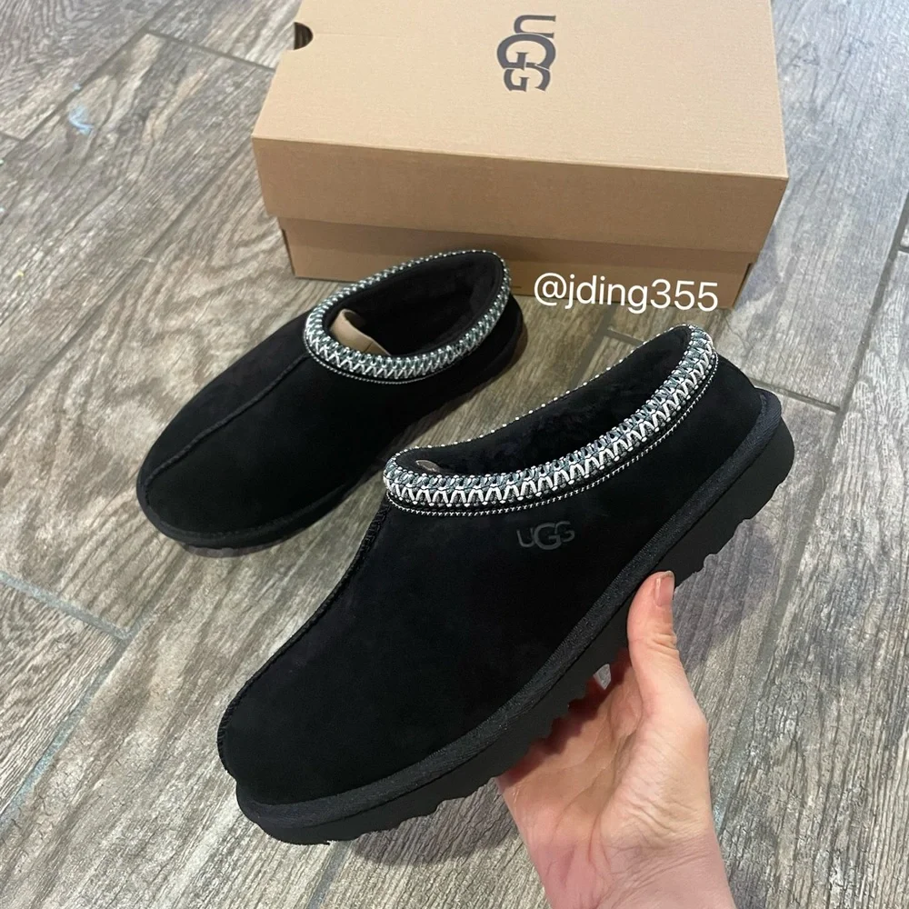 SZ4 Brand New UGG Big Kids Tasman Slipper Black